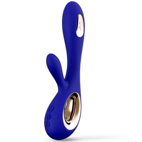 POTENTE - LELO - SORAYA WAVE VIBRADOR COELHO MEIA NOITE AZUL