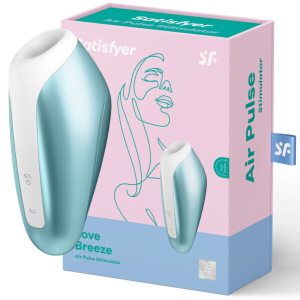 POTENTE - SATISFYER - LOVE BREEZE SUCCIONADOR ICE BLUE