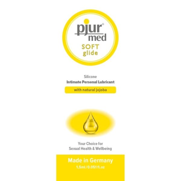 POTENTE - PJUR - LUBRIFICANTE DE SILICONE MED SOFT GLIDE 1.5 ML