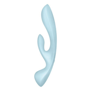 POTENTE - SATISFYER - VIBRAO HÍBRIDA TRIPLE OH AZUL