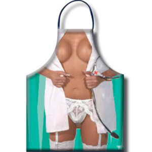 POTENTE - DIABLO PICANTE - AVENTAL DE ENFERMEIRA FEMININO