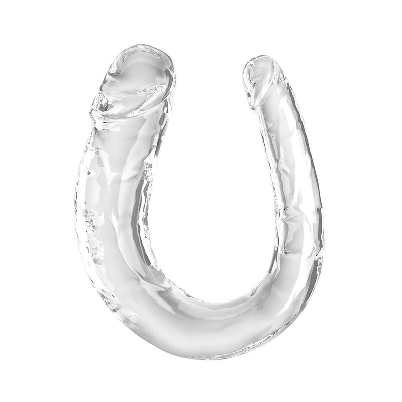 POTENTE - KING COCK - DOUBLE TROUBLE DILDO DUPLO 33 CM TRANSPARENTE