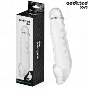 POTENTE - ADDICTED TOYS - BAINHA DE PÊNIS TRANSPARENTE TAMANHO M 27 CM