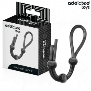 POTENTE - ADDICTED TOYS - CORDA DE SILICONE PARA O PÊNIS DE TRIPLO LOOP
