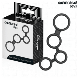POTENTE - ADDICTED TOYS - ANEL PARA PÊNIS COM DIVISORES PARA TESTÍCULOS