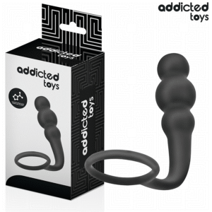 POTENTE - ADDICTED TOYS - PLUG ANAL COM ANEL MODELO 1