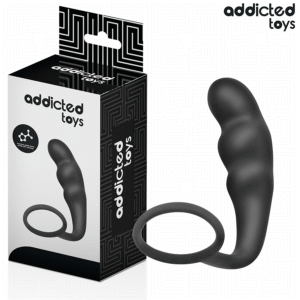 POTENTE - ADDICTED TOYS - PLUG ANAL COM ANEL MODELO 4