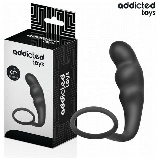 POTENTE - ADDICTED TOYS - PLUG ANAL COM ANEL MODELO 4