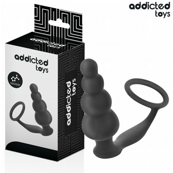 POTENTE - ADDICTED TOYS - PLUG ANAL COM ANEL MODELO 5