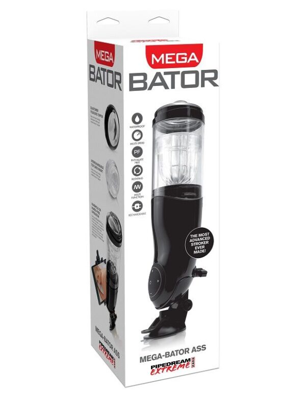 POTENTE - EXTREME TOYZ - PDX MEGA BATOR USB MASTURBADOR MASCULINO ANO PRETO
