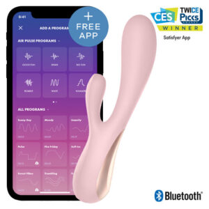 POTENTE - SATISFYER - MONO FLEX ROSA COM APLICATIVO