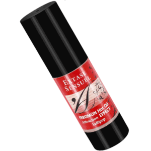POTENTE - EXTASE SENSUAL - ÓLEO DE MASSAGEM EFEITO DE AQUECIMENTO COM FEROMONAS DE PIRULITO 30 ML