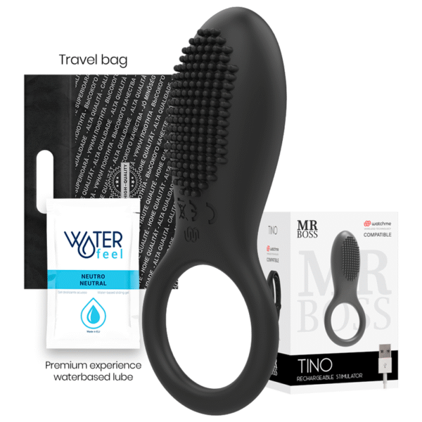 POTENTE - MR BOSS - ANEL ESTIMULADOR TINO COMPATÍVEL COM A TECNOLOGIA WATCHME WIRELESS