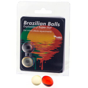 POTENTE - TALOKA - 2 BOLAS BRASILEIRAS GEL EMOCIONANTE SUPER QUENTE EFEITO