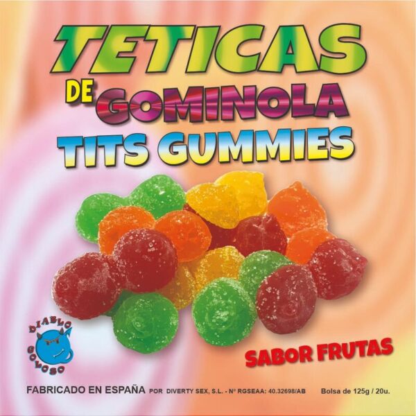 POTENTE - DIABLO GOLOSO - TETINAS DE GOMA SORTIDAS DE AÚCAR