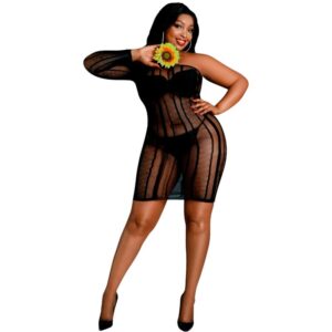 POTENTE - MOONLIGHT - VESTIDO MODELO 5 PRETO PLUS SIZE