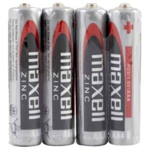 POTENTE - MAXELL - PILHA SALINA MANGANESO AAA R03 RETRÁTIL*4