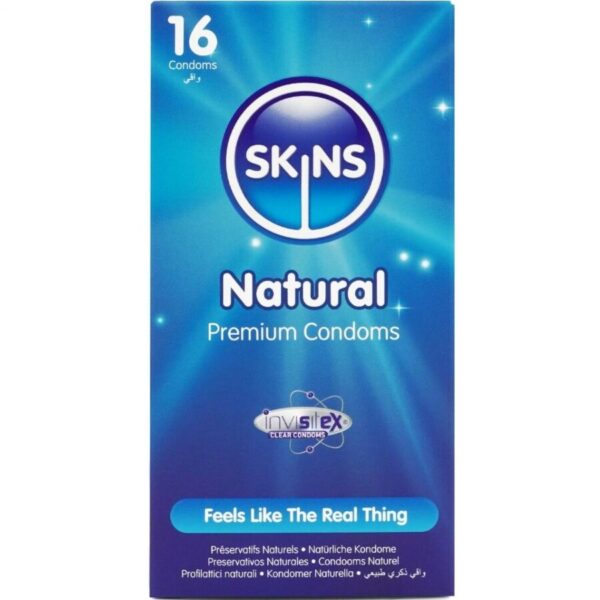 POTENTE - SKINS - PRESERVATIVOS NATURAIS PREMIUM PACOTE 16
