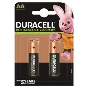 POTENTE - DURACELL - BATERIA RECARREGVEL HR6 AA 2500mAh 2 UNIDADE