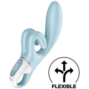 POTENTE - SATISFYER - TOUCH ME COELHO VIBRAO AZUL