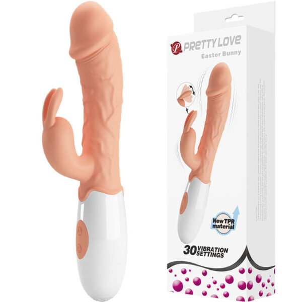 POTENTE - PRETTY LOVE - VIBRADOR COELHO DA PSCOA COM ESTIMULADOR