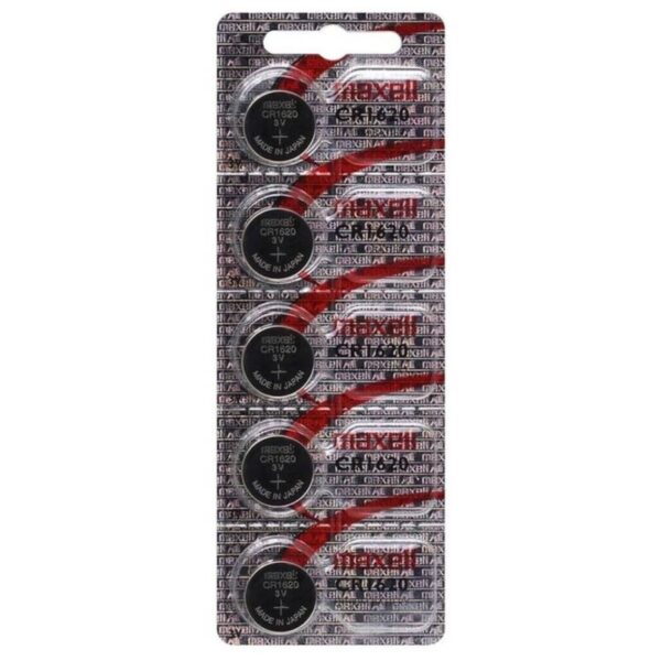 POTENTE - MAXELL - BATERIALITIO CR1620 3V 5UDS