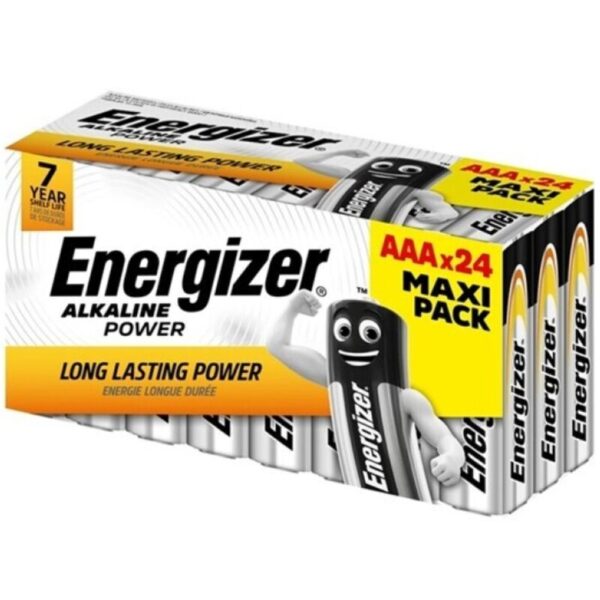 POTENTE - ENERGIZER - ALKALINE POWER PILHA AAA ALCALINA LR03 CAIXA*24 (3 CAIXAS*8 BATERIAS)