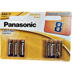POTENTE - PANASONIC - BATERIA ALCALINA BRONZE AAA LR03 BLISTER*8
