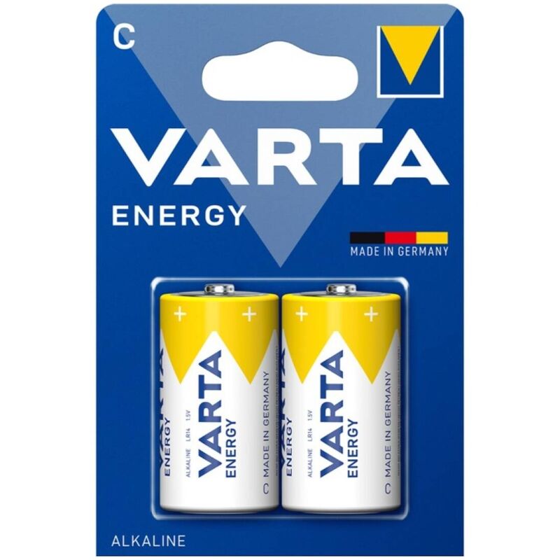 POTENTE - VARTA - PILHA ALCALINA ENERGÉTICA C LR14 BLISTER*2