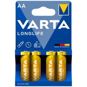 POTENTE - VARTA - BATERIA ALCALINA DE LONGA DURAÇÃO AA LR6 BLISTER*4