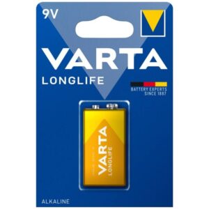 POTENTE - VARTA - BATERIA ALCALINA DE LONGA DURAÇÃO 9V LR61 BLISTER*1