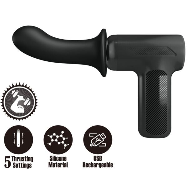 POTENTE - PRETTY LOVE - DJ DOCTOR MASSAGER 5 CONFIGURAÇÕES PRETO
