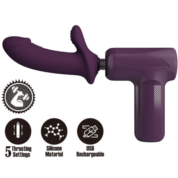 POTENTE - PRETTY LOVE - DJ SCHOLAR MASSAGER 5 CONFIGURAÇÕES ROXO