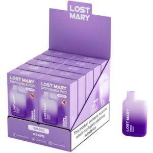 POTENTE - LOST MARY - (EXPOSITOR PROFESSIONAL PACK -10 UNIDADES) BM600 NICOTINE VAPER 2% UVA DESCARTÁVEL