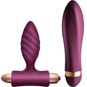 POTENTE - CLIMAXIMUM - KIT DESIRE VIBRADOR TORCIDO + PLUG ANAL