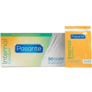 POTENTE - PASANTE - PRESERVATIVOS FEMININOS INTERNOS CAIXA 30 UNIDADES
