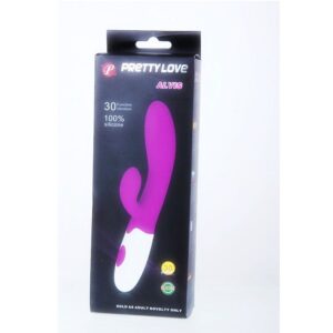 POTENTE - PRETTY LOVE - VIBRADOR ALVIS COM ESTIMULADOR DE CLITÓRIS