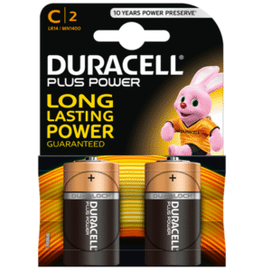 POTENTE - DURACELL - BATERIA PLUS POWER C LR14 2 UNIDADES