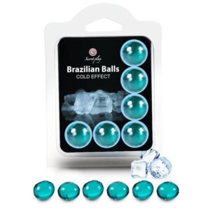 POTENTE - SECRETPLAY - CONJUNTO 6 BOLAS BRASILEIRAS EFEITO FRIO