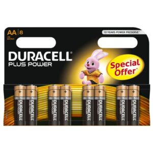 POTENTE - DURACELL - BATERIA PLUS POWER AA LR6 8UNIDADES