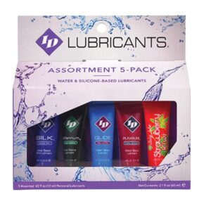 POTENTE - ID JUICY LUBE - PACOTE DE TUBO DE LUBRIFICANTE 5X ASSORTED 12 ML