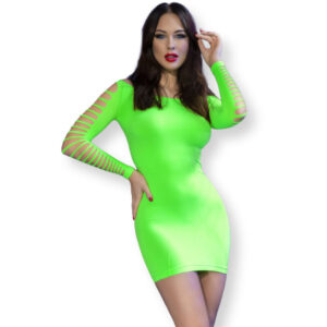 POTENTE - CHILIROSE - VESTIDO CR 4617 VERDE S/M
