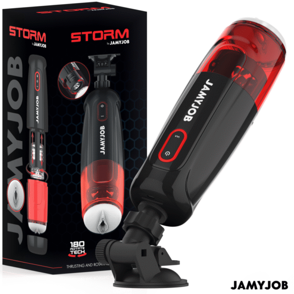POTENTE - JAMYJOB - STORM MASTURBADOR AUTOMÁTICO DE VAGINA 10 MODOS DE ROTAÇÃO E IMPULSO