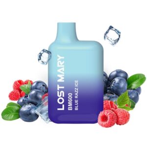 POTENTE - LOST MARY - BM600 NICOTINA VAPER 2% DESCARTÁVEL AZUL RAZZ ICE