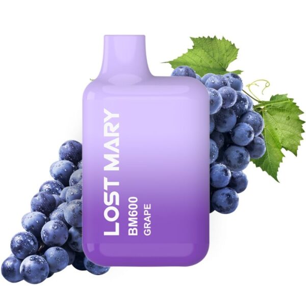 POTENTE - LOST MARY - BM600 NICOTINA VAPER 2% UVA DESCARTÁVEL