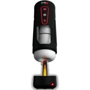 POTENTE - PDX ELITE - MASTURBADOR AUTOMÁTICO MILK ME HOTTER COM VIBRAÇÃO DE EFEITO DE CALOR E IMPULSÃO