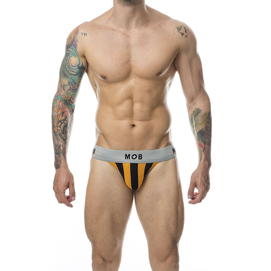 POTENTE - MOB - CALÇA CLASSIC JOCK STRIPE LARANJA TAMANHO G