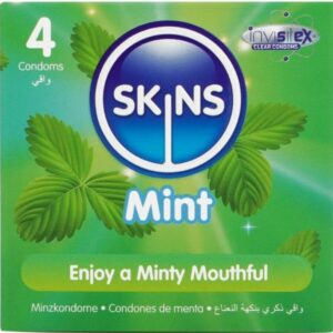 POTENTE - SKINS - PRESERVATIVOS MINT PREMIUM PACOTE 4