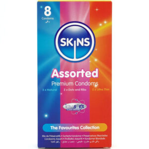 POTENTE - SKINS - PACOTE COM 8 PRESERVATIVOS PREMIUM VARIADOS