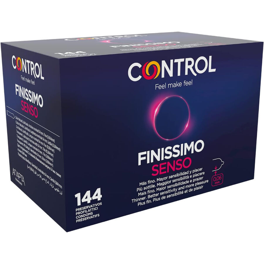 POTENTE - CONTROL - PRESERVATIVOS FINISSIMO SENSO 144 UNIDADES